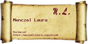 Menczel Laura névjegykártya